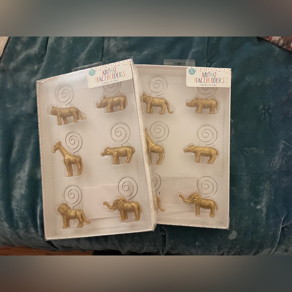 Target Gold Animal Card Holders Set